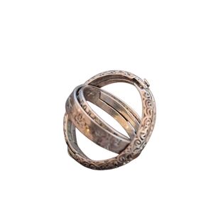 Rare 4 Interlocking Ring Set Size 5 Vintage Love Forever Signatures Inscribed